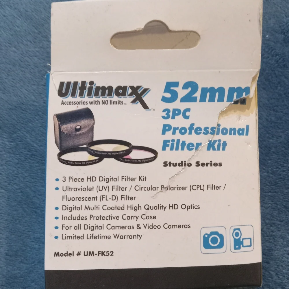 52 mm 3 Piece Professional Filter Kit